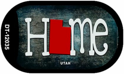 Smart Blonde DT-12035 Utah Home State Outline Novelty Dog Tag Necklace