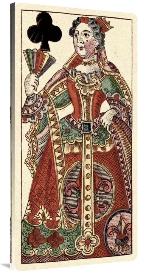 Global Gallery GCS-455069-2448-142 24 x 48 in. Queen of Clubs - Bauern
