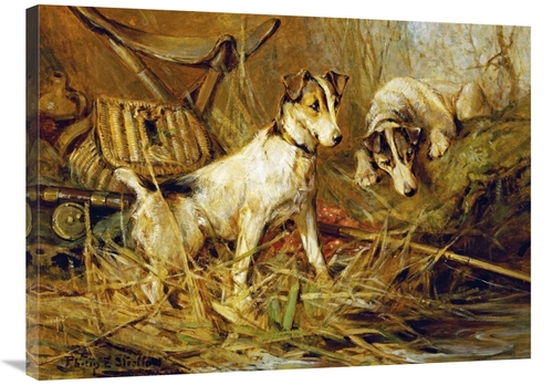 Global Gallery GCS-267360-36-142 36 in. Two Smooth-Haired Fox Terriers