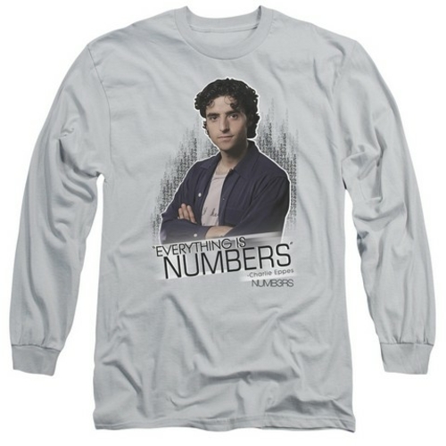 Trevco Numbers-Everything Is Numbers - Long Sleeve Adult 18-1 Tee - Si