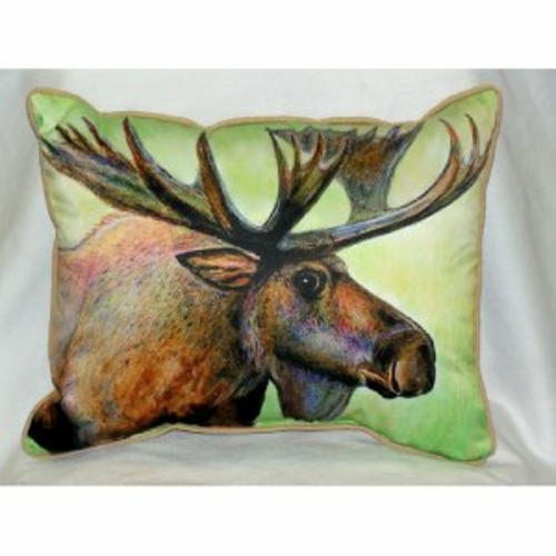 Betsy Drake HJ238 Moose Throw Pillow- 16 x 20 in.