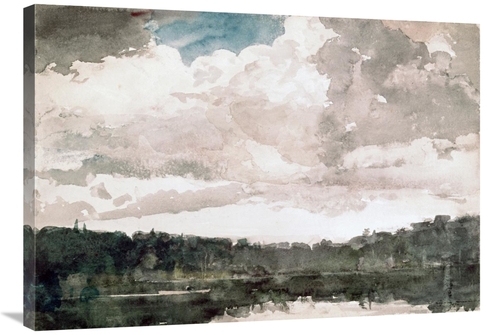 Global Gallery GCS-278024-36-142 36 in. Lone Boat, North Woods Clu