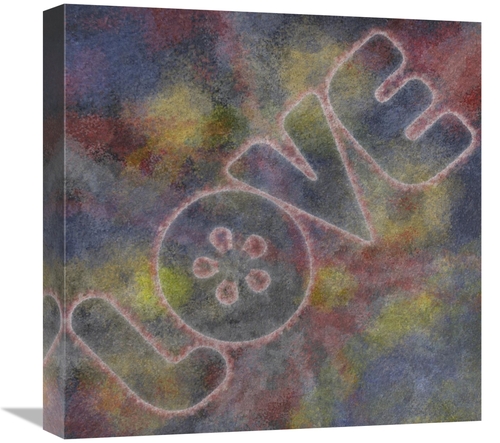 Global Gallery GCS-382219-1818-142 18 x 18 in. Graffiti - Love Art Pri