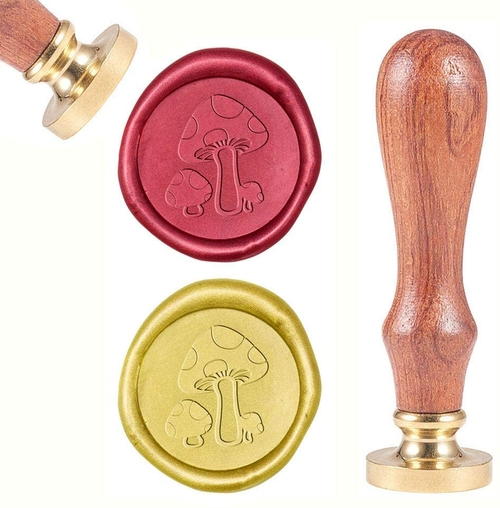 Wax Sealing Stamps Mushroom Vintage Wax Seal Stamp Retro Wood