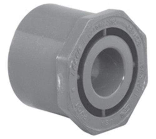 Lasco PV837251 2 x 1.5 in. Spigot x Skt Reducer Bushing - Flush Style