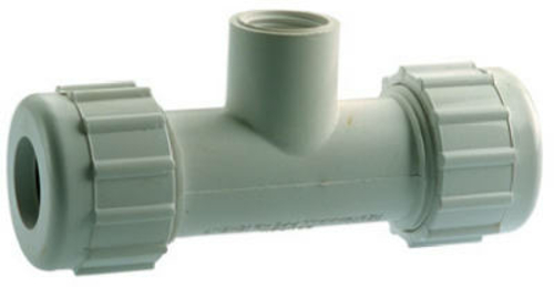 Homewerks 511-48-34-34-34B 0.75 in. PVC Compression Tee