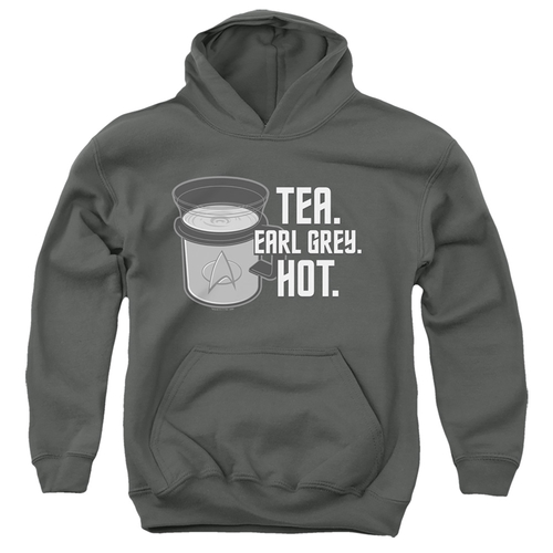 Trevco CBS1888-YFTH-3 Star Trek & Earl Grey Youth Cotton Pull-Over Hoo