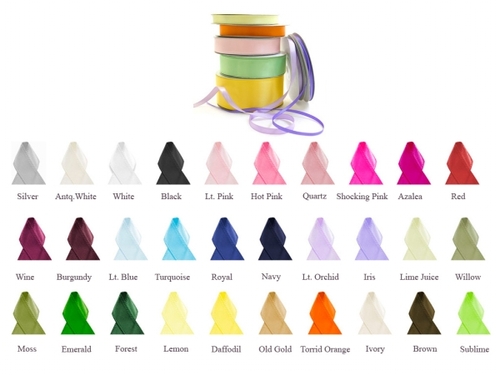 Main Papilion R074300090640100Y .38 in. Single-Face Satin Ribbon 100 Yards  image