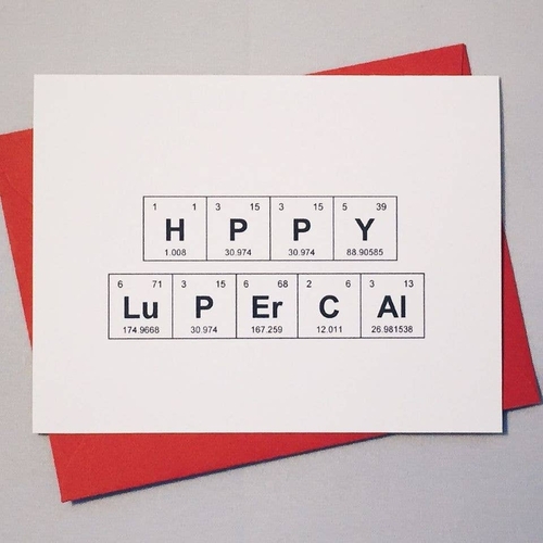 Happy Lupercal Sentimental Elements Card