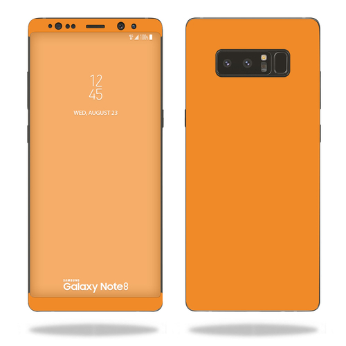 MightySkins SAGNOTE8-Solid Orange Skin for Samsung Galaxy Note 8 - Sol
