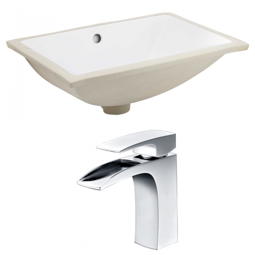 American Imaginations AI-22725 20.75 in. Rectangle Undermount Sink Set