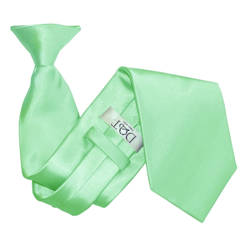 Plain Satin Clip-On Tie - Mint Green