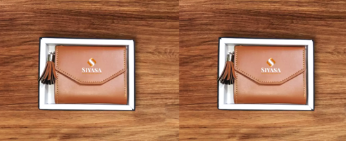 Casual Tan Artificial Leather Wallet PACK OF 2