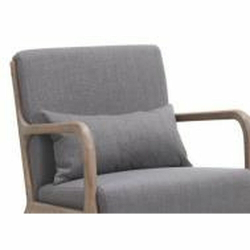 Dining Chair DKD Home Decor Polyester Dark grey Oak (48 x 44 x 84 cm)