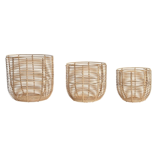 Basket set DKD Home Decor Metal PP (36 x 36 x 32 cm)