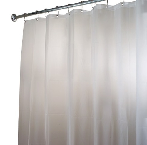 Interdesign 15362 Frosted Solid Shower Curtain- pack of 4