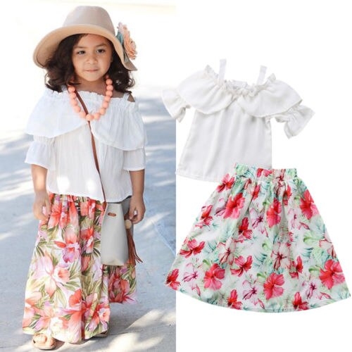 Brand New Summer 2Pcs Princess Kids Baby Girl