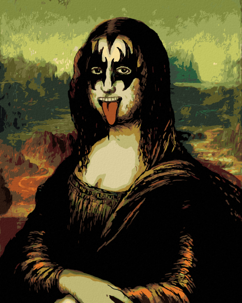 Paint by Numbers - MONA LISA AS A ROCK STAR