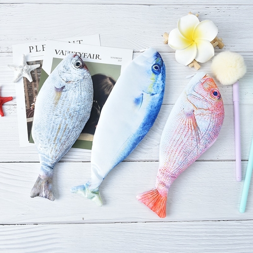 1Pcs Korea Style Creative Fish Pencil Case Cloth