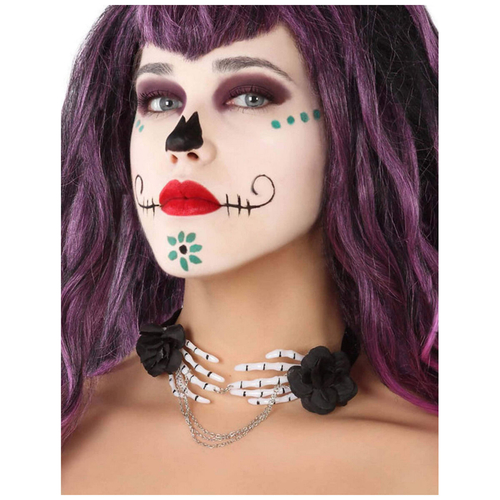 Necklace Skull Halloween Black