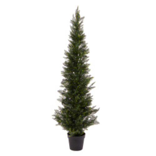 Trademark 50-LG1110 5 ft. Tall Artificial Cedar Topiary Trees Potted I