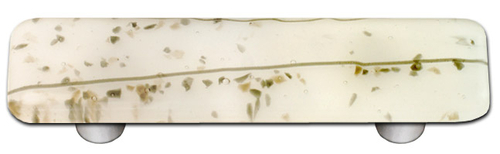 Hot Knobs HK3009-PA Mardi Gras Vanilla with White Rectangle Glass Cabi