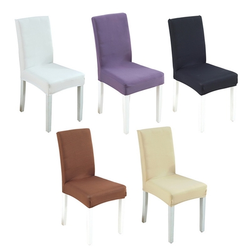 DIDIHOU 1pc Solid Color Chair Cover Polyester
