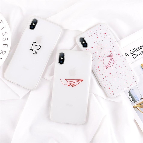 Simple Love Heart Moon Star Phone Case