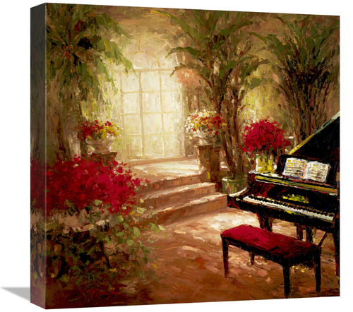 Global Gallery GCS-132498-1818-142 18 x 18 in. Illuminated Music Room 