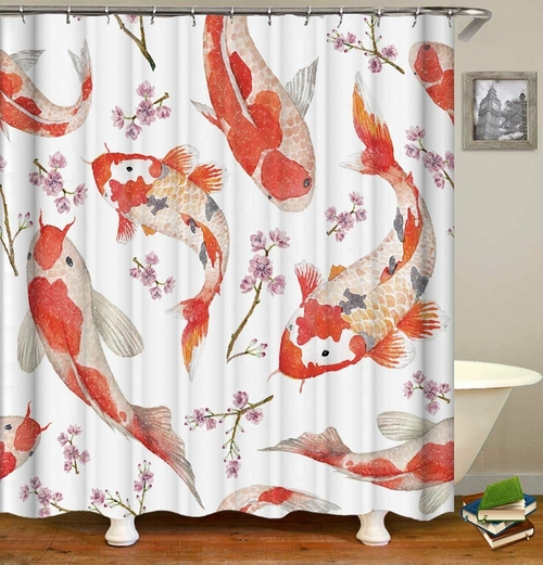 Koi Fish Shower Curtain