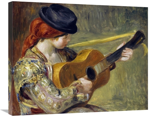 Global Gallery GCS-267135-30-142 30 in. Girl with a Guitar, 1897 A