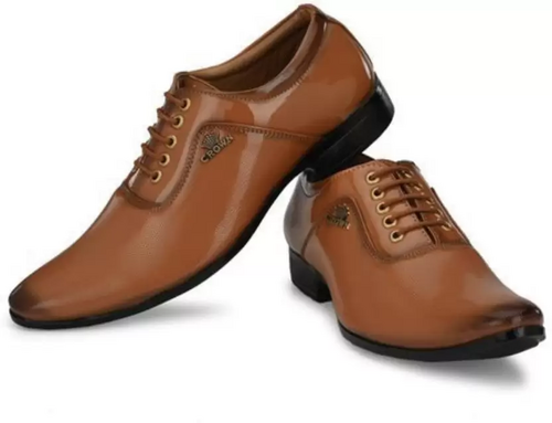 FORMAL PART WEAR SHOES Lace Up For Men  (Tan)