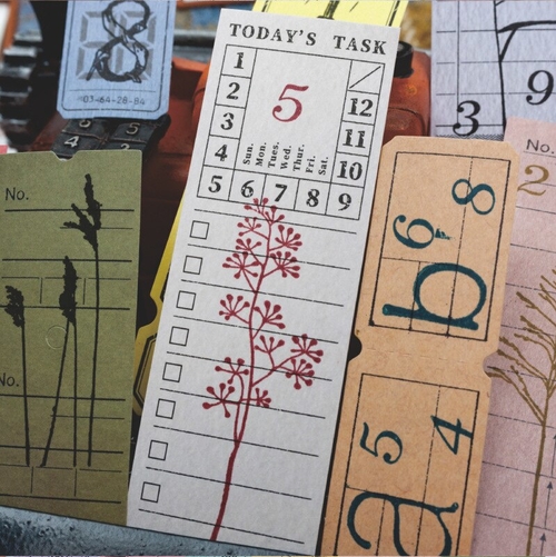 Retro Ticket Memo Pad Word Pocket Agenda Planner