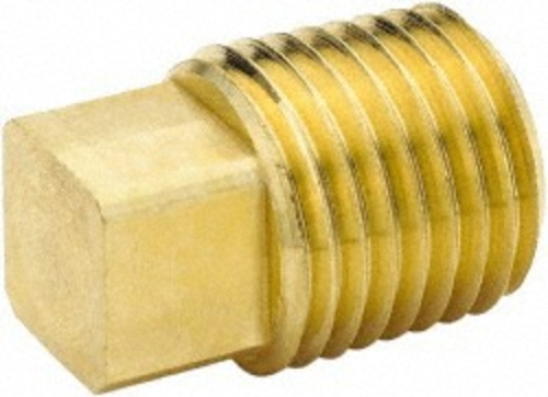 0.375 in. Mpt Brass Square Head Plug
