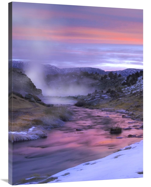 Global Gallery GCS-452130-3040-142 30 x 40 in. Hot Creek At Sunset&#44