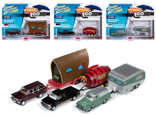 \Tow & Go\" Set B of 3 Cars Series 2 \"Johnny Lightning 50 Years\"