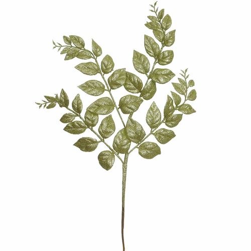 Vickerman L153413 22 in. Lime Glitter Honey Locust Artificial Spray&#4