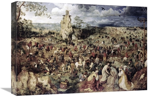 Global Gallery GCS-276910-22-142 22 in. The Procession to Calvary Art 