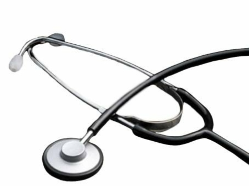 Single Head Stethoscopes. Case of 10 Grey Stethoscopes for Blood