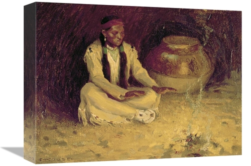 Global Gallery GCS-277137-16-142 16 in. Fireside Art Print - Eanger Ir