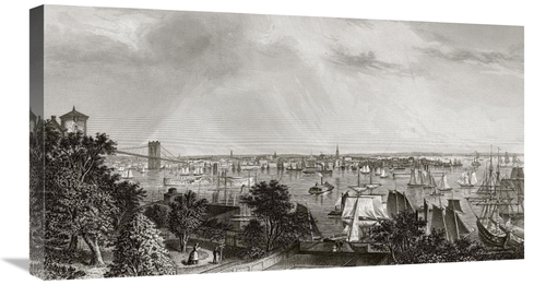 Global Gallery GCS-280754-30-142 30 in. City of New York Art Print - U