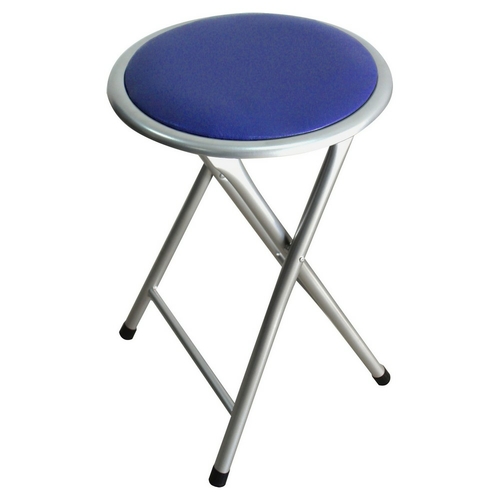 Stool Blue Foldable Padded (30 x 30 x 44,5 cm)