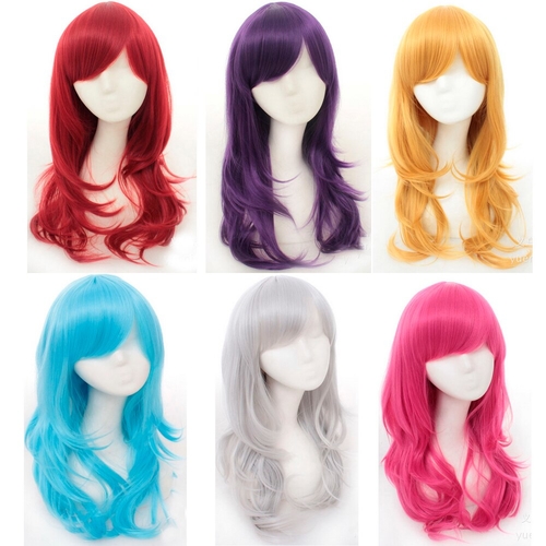 70cm High Quality Anime Long Wavy Cosplay Wig With