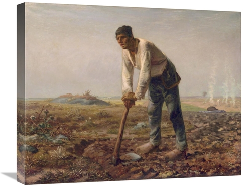 Global Gallery GCS-459886-2024-142 20 x 24 in. Man with A Hoe Art Prin