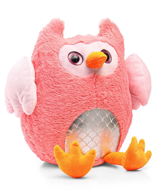 Supersoft Owl Soft Toy Pink - Length 35 cm