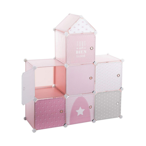Shelves Atmosphera Pink Castle Children's Modular polypropylene (95,5