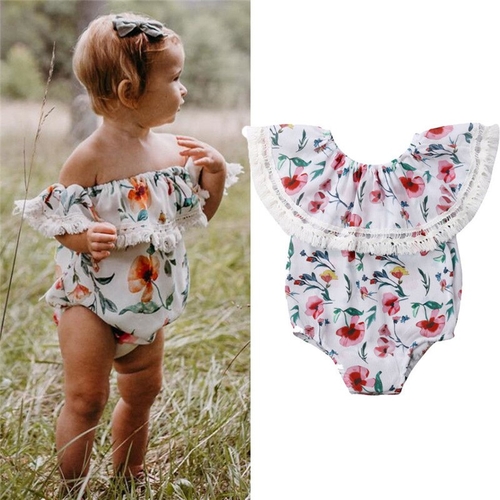 Newborn Summer Clothes Toddler Baby Girls Flower