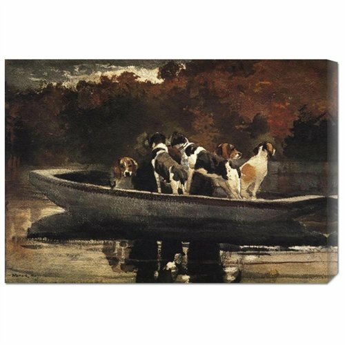 Winslow Homer 'Waiting For The Start' Stretched Canvas