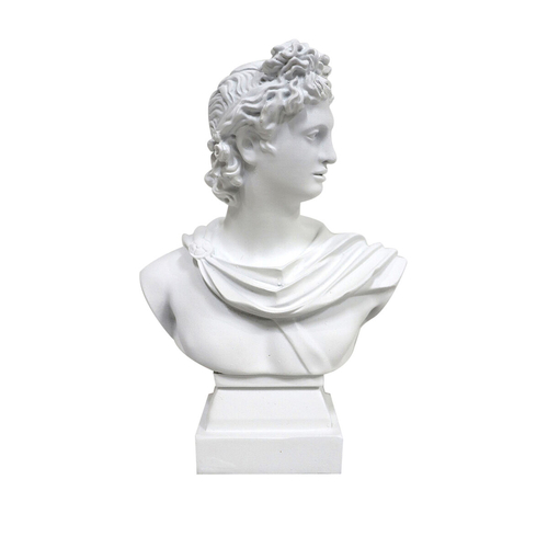 Decorative Figure DKD Home Decor Apollo White Neoclassical 13,7 x 7,5