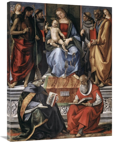 Global Gallery GCS-280062-36-142 36 in. Madonna with Child Among Saint